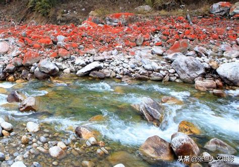 紅色石頭|四川有一條滿是紅色石頭的河流 景色是世界獨一無二。